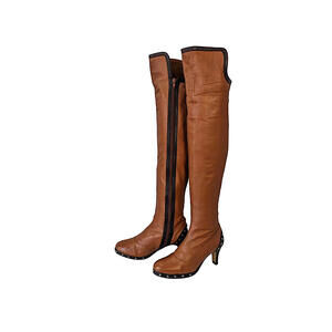 Talaria Italy Over-the-Knee High Boots Women Brown Leather 4